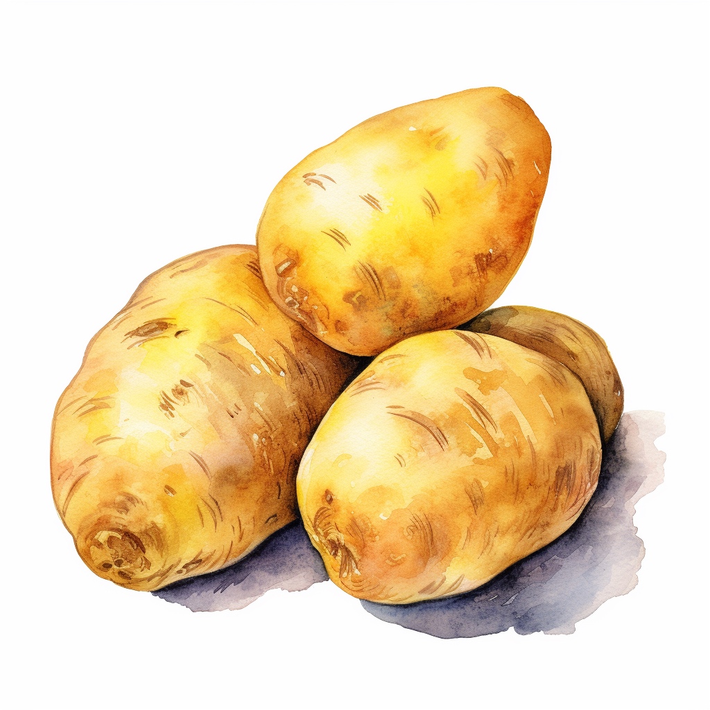 Four potatoes